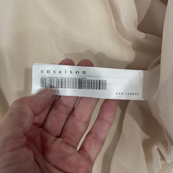 EN SIASON Sequin Crop Jacket Top Fairy Goddess Long Sleeve Mesh Romantic Med NEW - Picture 9 of 14